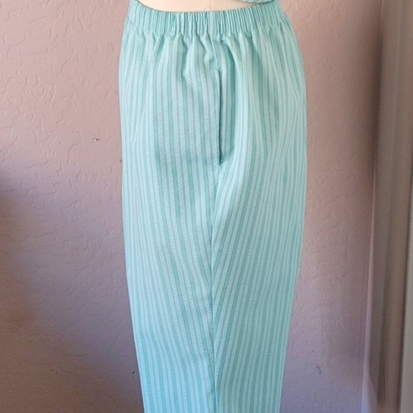 Vintage 1970's Blue and Green Striped Petal Pusher‎ Set - Picture 6 of 9